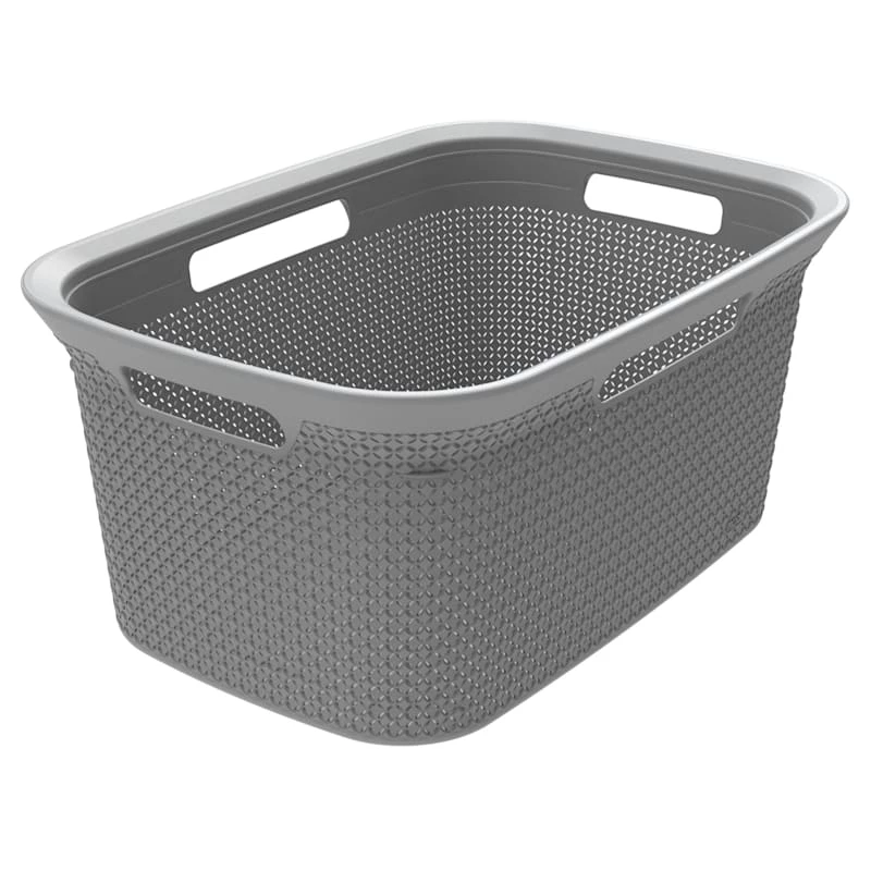 Ezy Storage Mode Laundry Basket, Grey 1 Ezy Storage Mode Laundry Basket, Grey