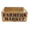 Farmers Market Wooden Crate, Large
