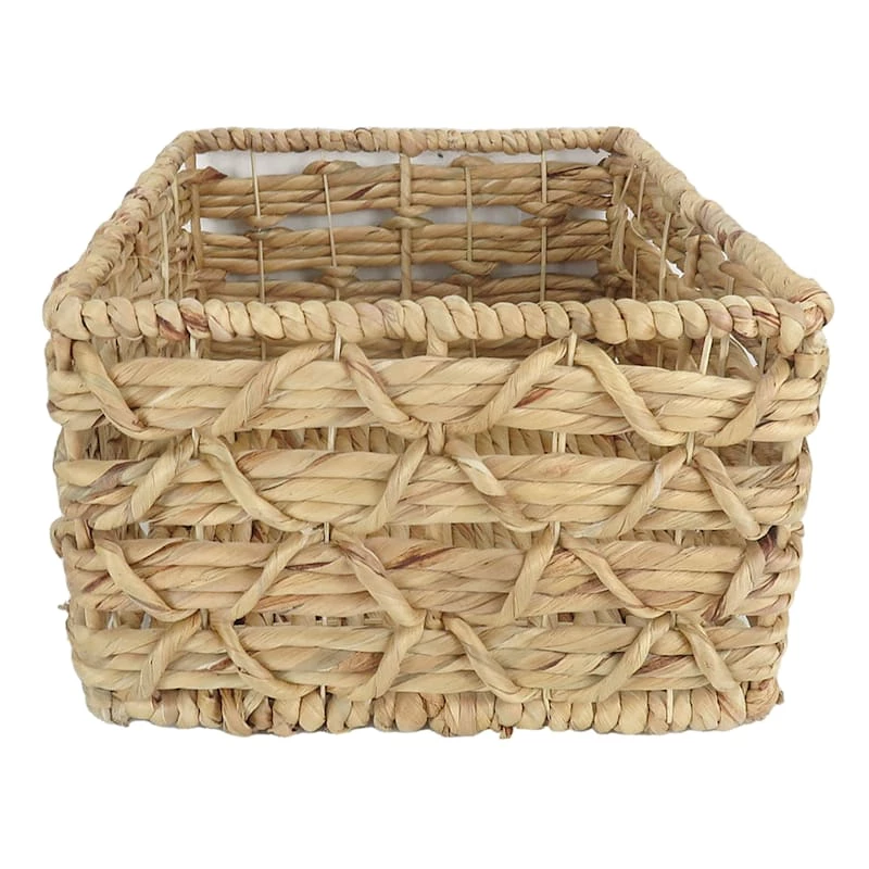 Found & Fable Kai Rectangle X Weave Basket, Large 2 Found & Fable Kai Rectangle X Weave Basket, Large - Image 2