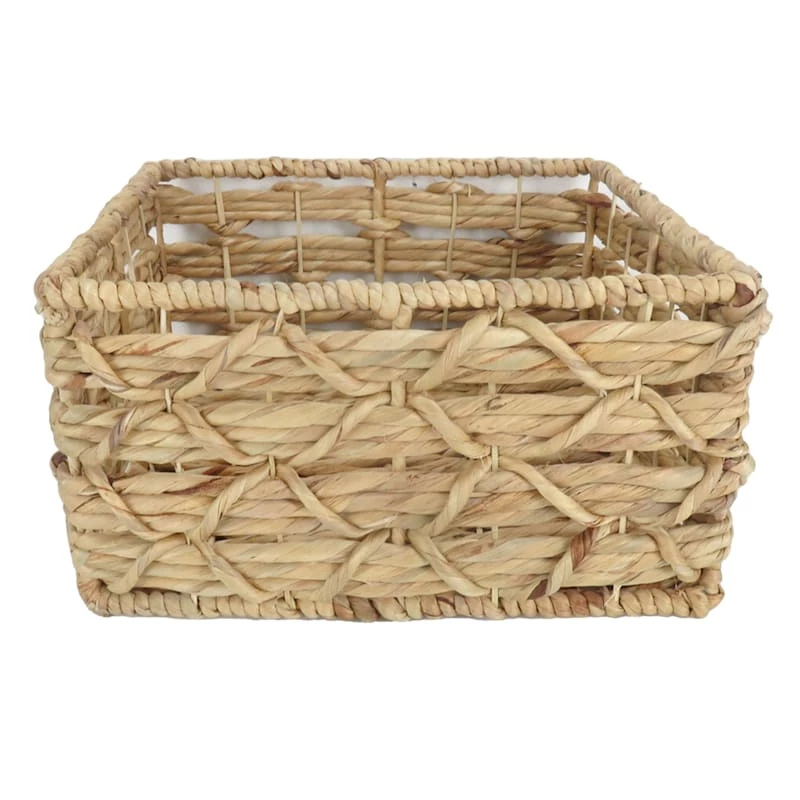 Found & Fable Kai Rectangle X Weave Basket, Large 3 Found & Fable Kai Rectangle X Weave Basket, Large - Image 3
