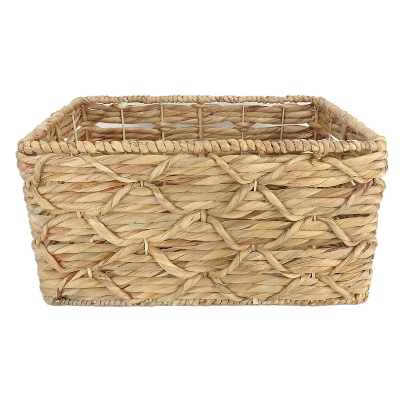 Found & Fable Kai Tall X Weave Rectangle Storage Basket, Medium 3 Found & Fable Kai Tall X Weave Rectangle Storage Basket, Medium - Image 3
