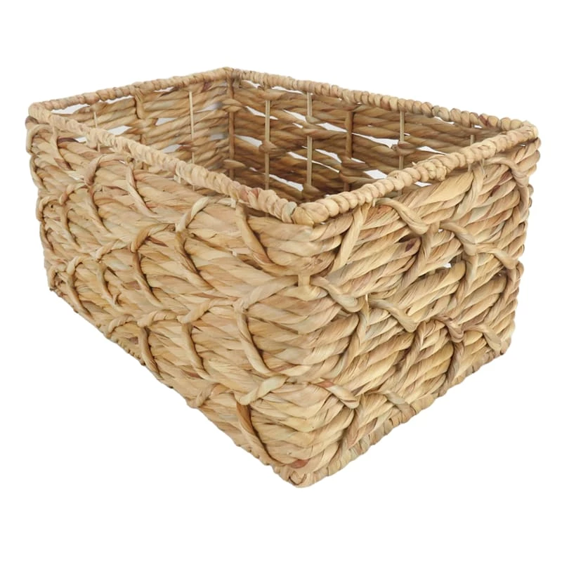 Found & Fable Kai Tall X Weave Rectangle Storage Basket, Medium 1 Found & Fable Kai Tall X Weave Rectangle Storage Basket, Medium