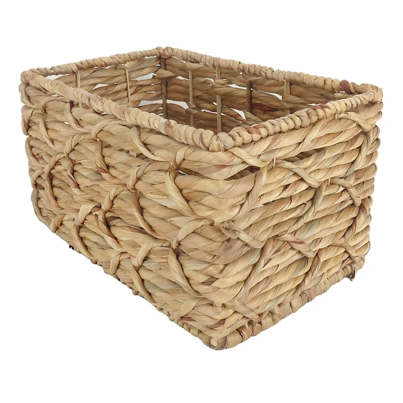 Found & Fable Kai Tall X Weave Rectangle Storage Basket, Small 1 Found & Fable Kai Tall X Weave Rectangle Storage Basket, Small