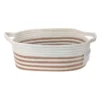 Glam Tan Stripe Rectangle Bins-Large
