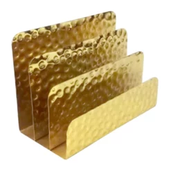Gold Hammered Letter Sorter