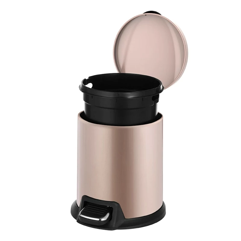 Gold Round Pedal Bin, 5l 2 Gold Round Pedal Bin, 5l - Image 2