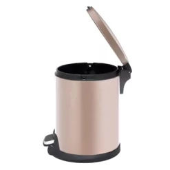 Gold Round Pedal Bin, 5l 8 Gold Round Pedal Bin, 5l -Storage Sales Store gold round pedal bin 5l 2