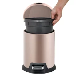 Gold Round Pedal Bin, 5l 9 Gold Round Pedal Bin, 5l -Storage Sales Store gold round pedal bin 5l 3