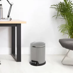 Gold Round Pedal Bin, 5l 11 Gold Round Pedal Bin, 5l -Storage Sales Store gold round pedal bin 5l 5