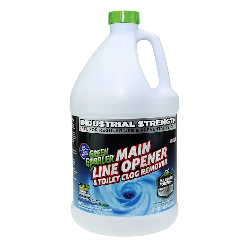 Green Gobbler Main Line Opener & Toilet Clog Remover, 1gal 1 Green Gobbler Main Line Opener & Toilet Clog Remover, 1gal