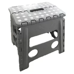 Grey Foldable Step Stool, 13"