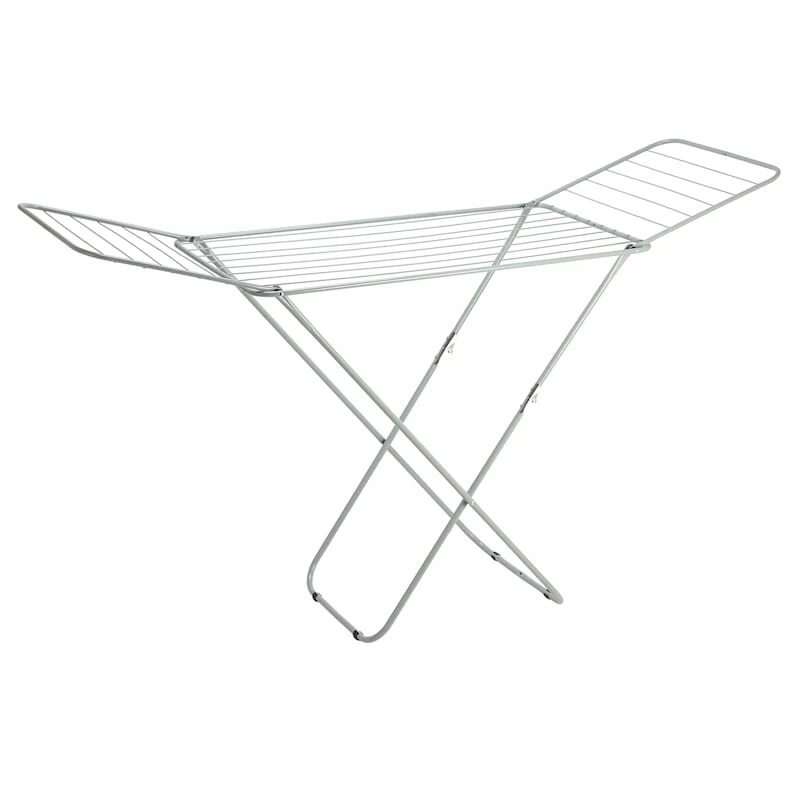 Grey Metal Folding Drying Rack 2 Grey Metal Folding Drying Rack - Image 2