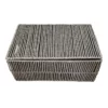 Grey Paper Storage Basket With Lid, Medium