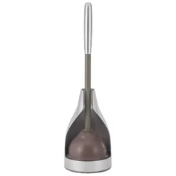 Grey Stainless Steel Plunger Caddy