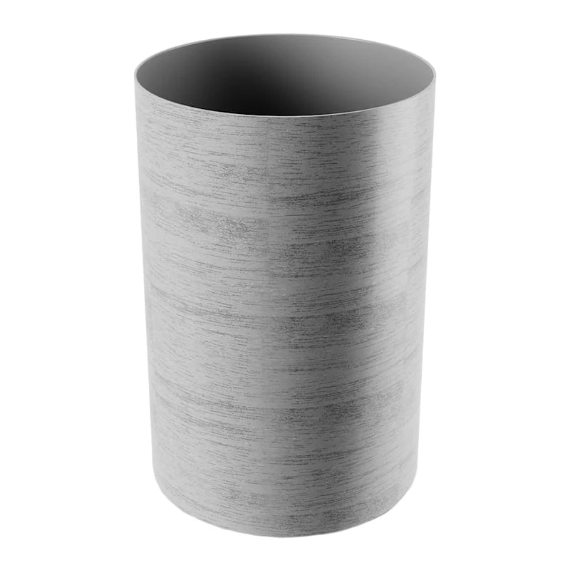 Grey Wood-Look Treela Trash Can, 4.75gal 1 Grey Wood-Look Treela Trash Can, 4.75gal