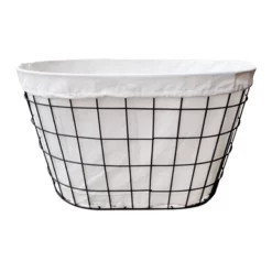 Grid Patterned Wire Laundry Basket
