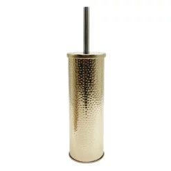 Haig Metal Toilet Brush Holder, Gold