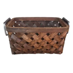 Honeybloom Chipwood Storage Basket, Large