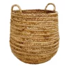 Honeybloom Natural Water Hyacinth Storage Basket, Large