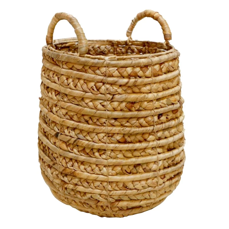 Honeybloom Natural Water Hyacinth Storage Basket, Small 1 Honeybloom Natural Water Hyacinth Storage Basket, Small