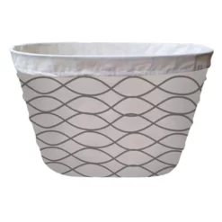 Horizontal Natural Wave Wire Laundry Basket