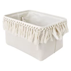 Idana Fringe Storage Bin, Large