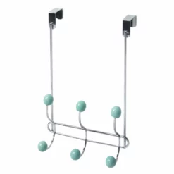 Jasmine Blue Wire & Chrome Over The Door Hanger