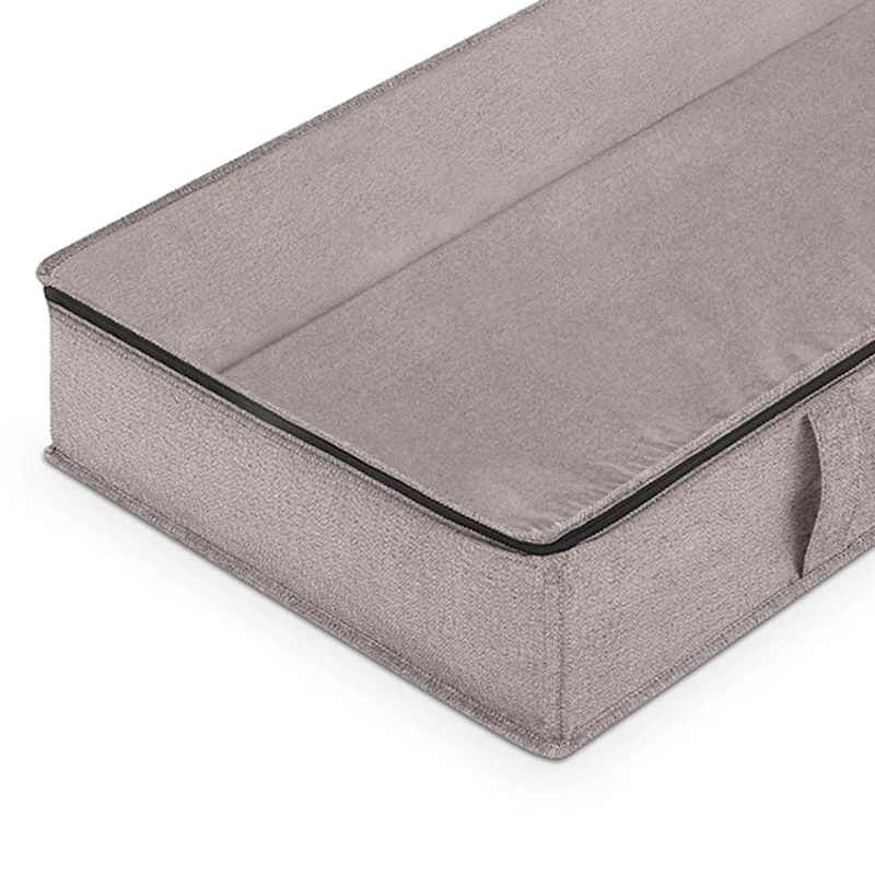 Jumbo Underbed Storage Bag, Black Herringbone 4 Jumbo Underbed Storage Bag, Black Herringbone - Image 4