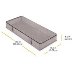 Jumbo Underbed Storage Bag, Black Herringbone 11 Jumbo Underbed Storage Bag, Black Herringbone -Storage Sales Store jumbo underbed storage bag black herringbone 5