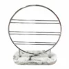 Laila Ali Chrome Jewelry Holder With Marbled Base, 8.5"