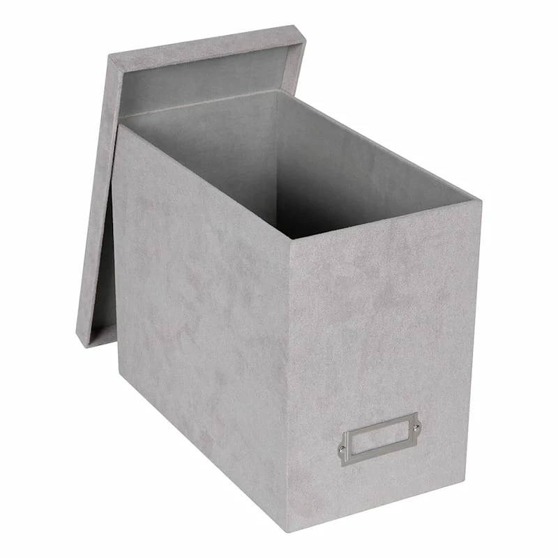 Laila Ali Grey Suede File Box 1 Laila Ali Grey Suede File Box
