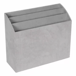 Laila Ali Grey Suede Letter Sorter