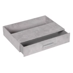 Laila Ali Grey Suede Tray With Drawer