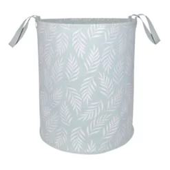 Leaves Round Canvas Laundry Hamper