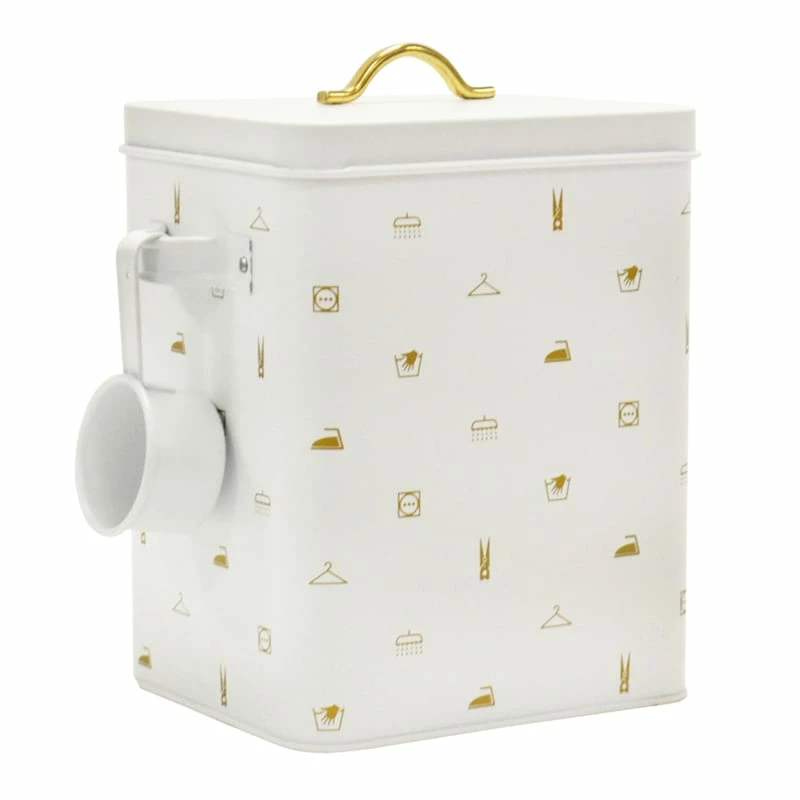 Matisse White & Gold Canister, Large 1 Matisse White & Gold Canister, Large