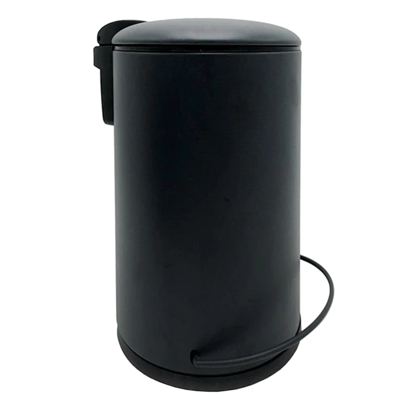 Matte Charcoal Hans Step Trash Can With Removable Liner, 30l 1 Matte Charcoal Hans Step Trash Can With Removable Liner, 30l
