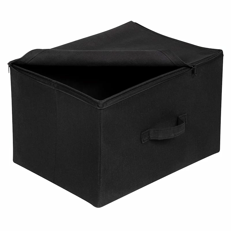 Medium Zipper Tote, Black 1 Medium Zipper Tote, Black