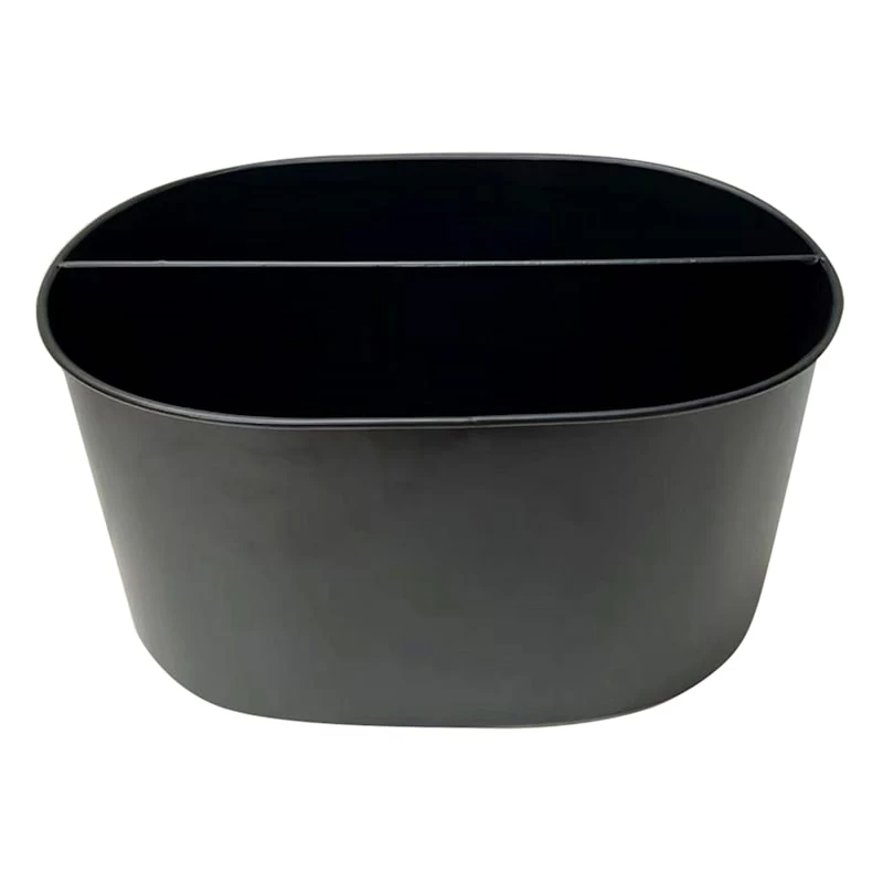 METAL CADDY WITH WOOD HANDLE 1 METAL CADDY WITH WOOD HANDLE