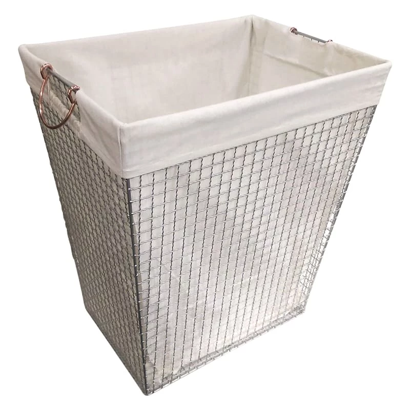 Metal Wire Laundry Basket 2 Metal Wire Laundry Basket - Image 2
