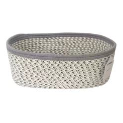 Mylie Grey Print Rectangle Storage Bin, Medium