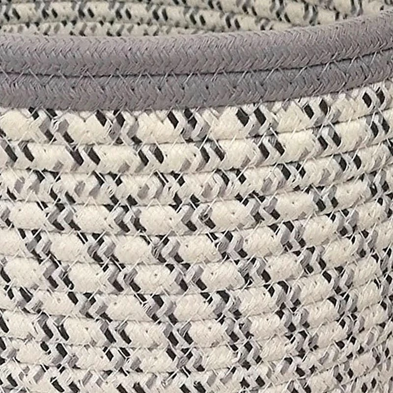 Mylie Grey Print Rectangle Storage Bin, Small 2 Mylie Grey Print Rectangle Storage Bin, Small - Image 2