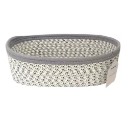 Mylie Grey Print Rectangle Storage Bin, Small