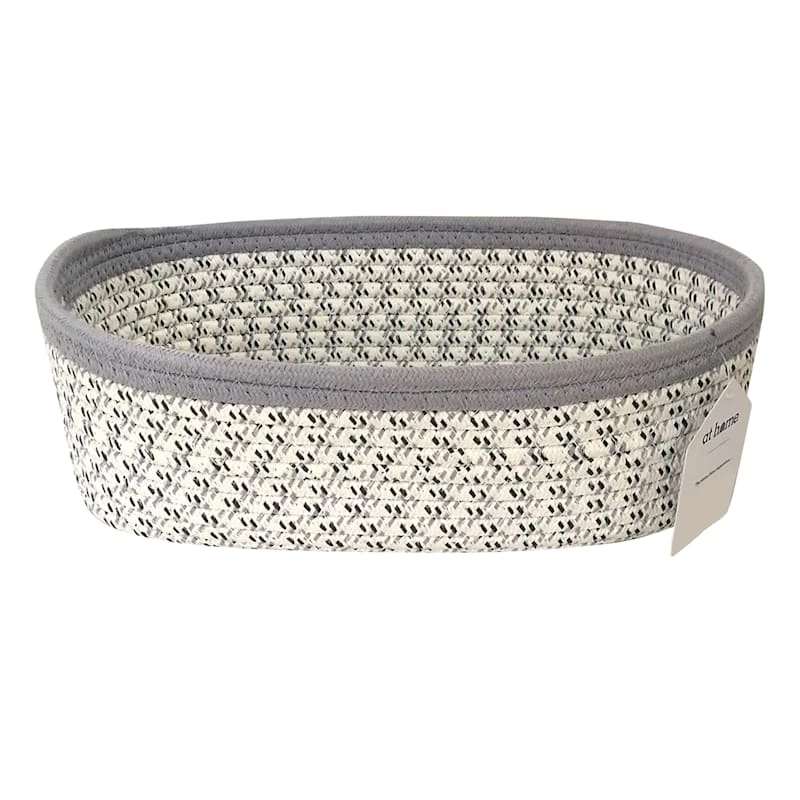 Mylie Grey Print Rectangle Storage Bin, Small 1 Mylie Grey Print Rectangle Storage Bin, Small