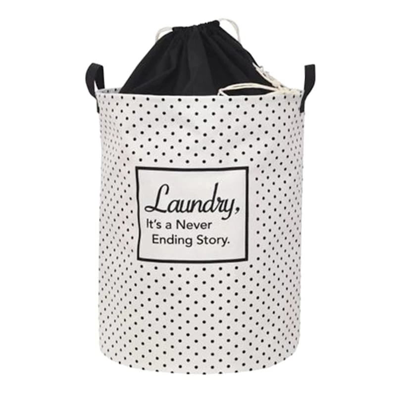 Never Ending Laundry Hamper With Drawstring Liner, Black 1 Never Ending Laundry Hamper With Drawstring Liner, Black