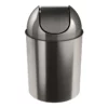 Nickel & Silver Mezzo Trash Can, 2.5gal