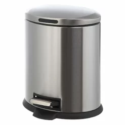 Oval Stainless Steel Pedal Bin, 5l