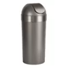 Pewter Venti Trash Can, 16.5gal