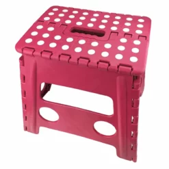 Pink Foldable Step Stool, 13"
