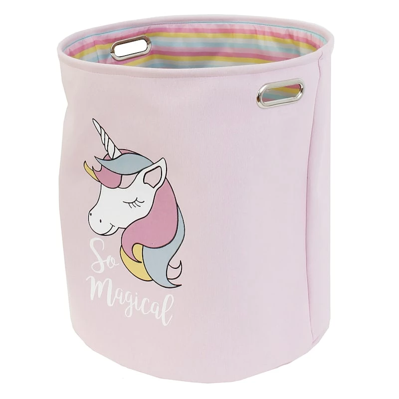Pink Unicorn Kids Laundry Hamper 1 Pink Unicorn Kids Laundry Hamper