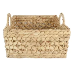 Providence Melia Flower Weave Storage Basket With Handles, Large -Storage Sales Store providence melia flower weave storage basket with handles large 2